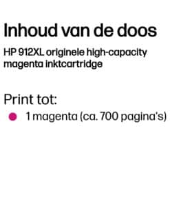 HP 912XL originele high-capacity magenta inktcartridge - Afbeelding 2