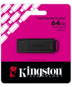 Kingston Technology DataTraveler 64GB Portable USB 3.2 Gen 1 Exodia Black - Afbeelding 5