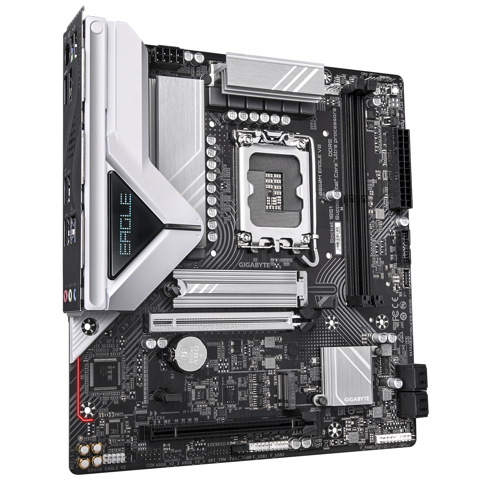 GIGABYTE B860M EAGLE V2 moederbord Intel B860 LGA 1851 (Socket V1) micro ATX - Afbeelding 3