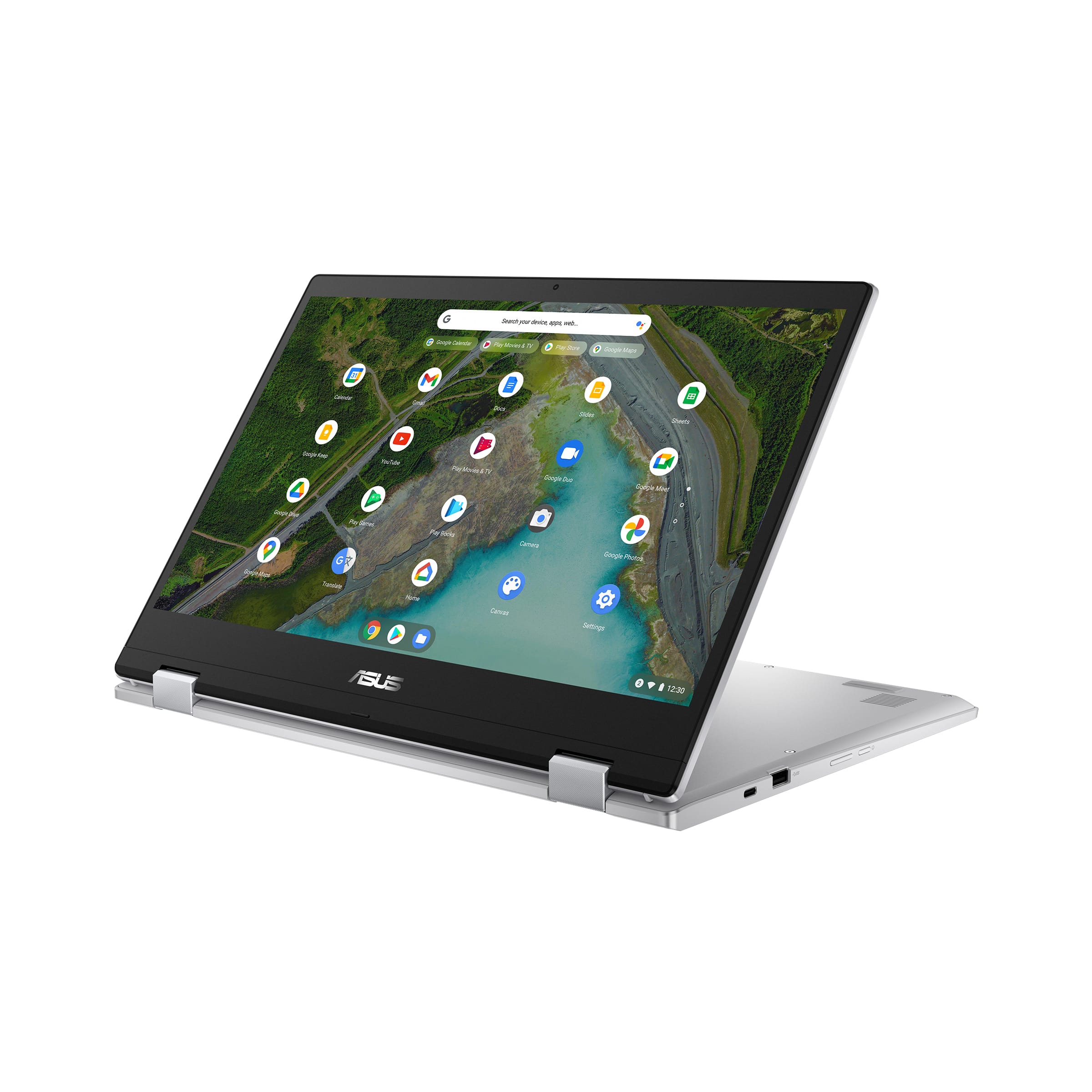 ASUS Chromebook Flip CX1 CX1500FKA-E80052 Intel® Celeron® N N4500 39,6 cm (15.6") Touchscreen Full HD 8 GB LPDDR4x-SDRAM 64 GB eMMC Wi-Fi 6 (802.11ax) ChromeOS Belgisch Zilver - Afbeelding 8