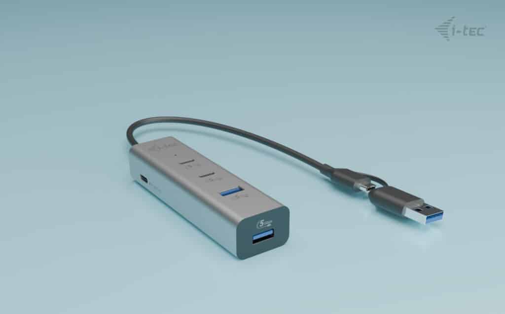 i-tec Metal Universal Charging HUB 2xUSB-C + 2x USB-A Port + Power Delivery 85W - Afbeelding 2