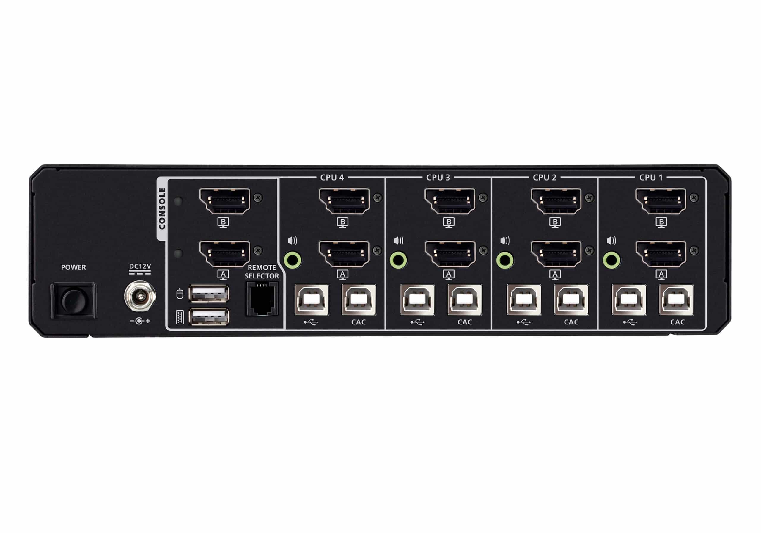 ATEN 4-poorts USB 5K DisplayPort/HDMI universele beveiligde KVM-switch met dubbele display-uitgang en CAC (PSD PP v4.0-compatibel) - Afbeelding 3