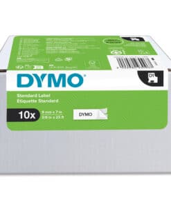 DYMO originele D1-labels | Zwarte Tekst op Wit Label | 9 mm x 7 m | zelfklevende etiketten voor de LabelManager labelprinter | 10 stuks | gemaakt in Europa