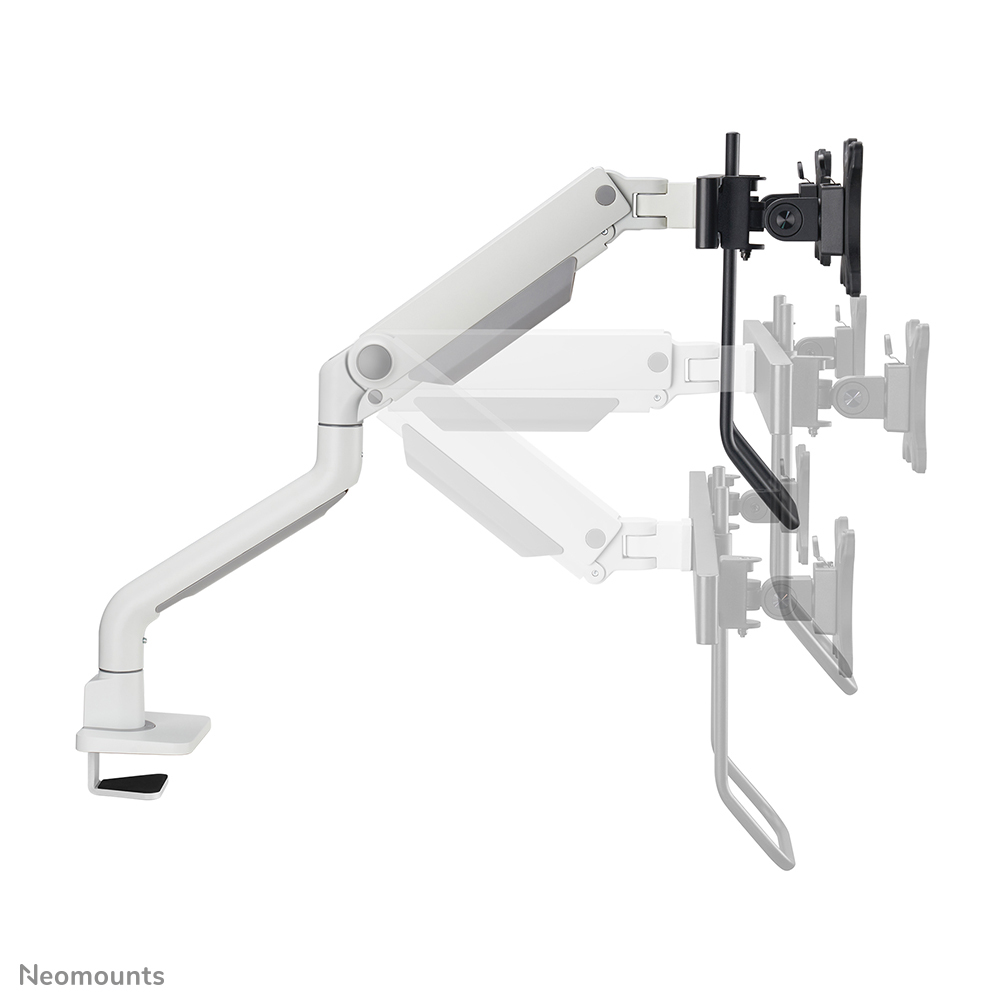 Neomounts DS75S-950WH2 Full-motion desk mount, 2x 17" - 27", 8 kg, 100x100 mm, Black - Afbeelding 7