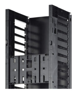 APC Valueline, verticale kabelmanager voor 2 & 4-stijls racks, 84"H X 12"B, dubbelzijdig met deuren - Afbeelding 2