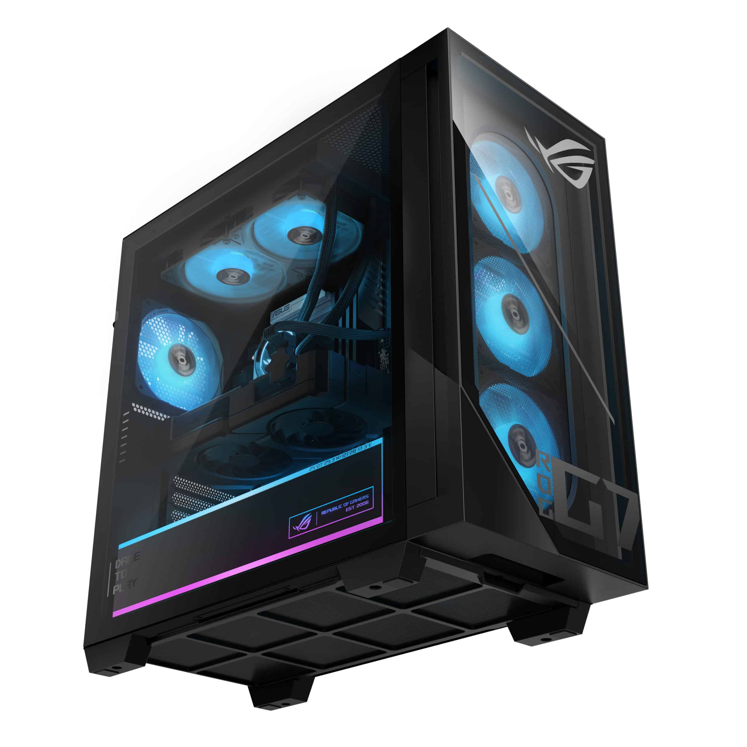 ASUS ROG G700 GM700TZ-R8400F004WS AMD Ryzen™ 5 8400F 32 GB DDR5-SDRAM 1 TB SSD NVIDIA GeForce RTX 5060 Ti Windows 11 Home Tower PC Zwart - Afbeelding 4