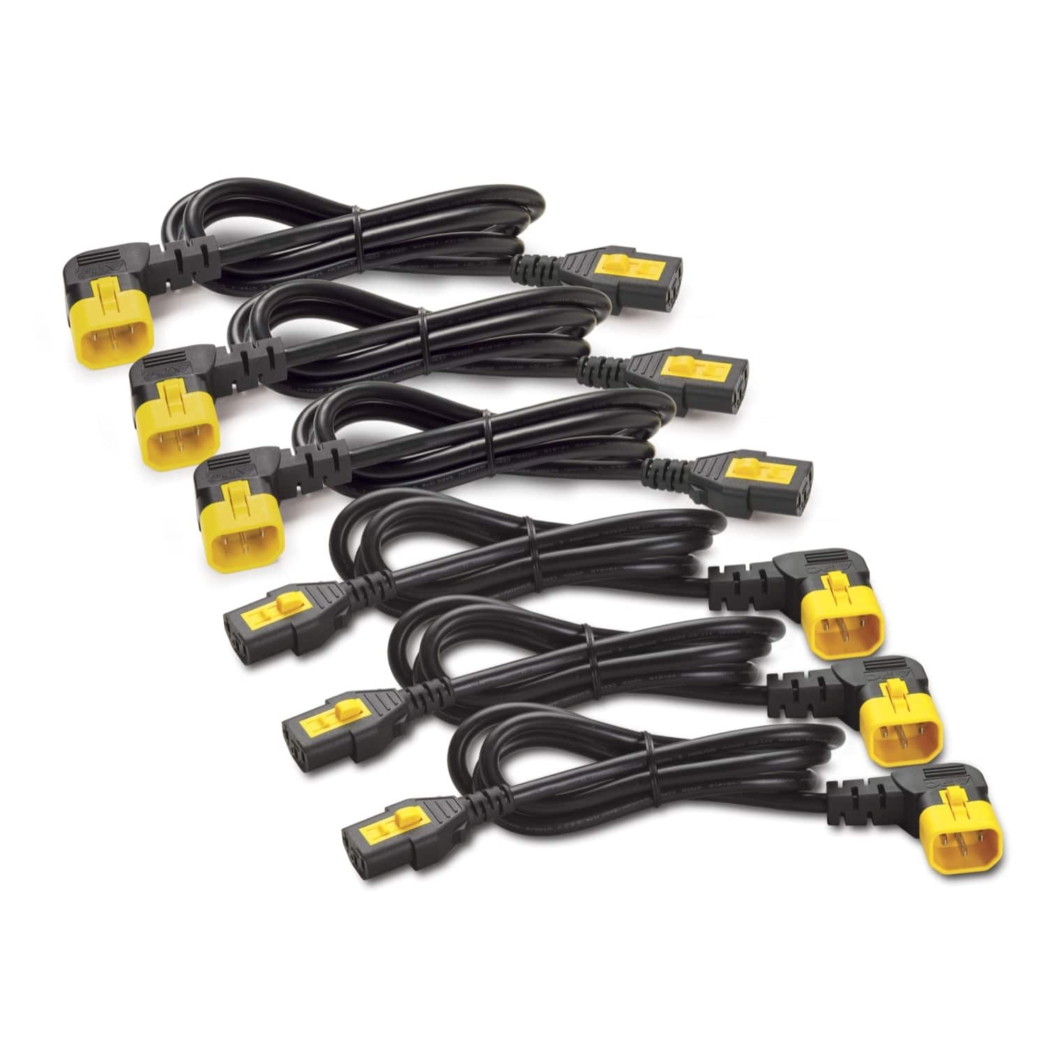 APC Stroomkabelkit (6 ea), blokkerend, C13 naar C14 (90 graden), 0,6 m