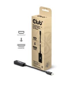 CLUB3D Mini DisplayPort™ 1.4 to HDMI™ 8K60Hz M/F Adapter - Afbeelding 2