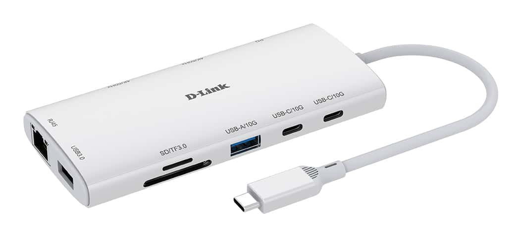 D-Link DUP-A01 interface hub USB 3.2 Gen 1 (3.1 Gen 1) Type-C 10000 Mbit/s Wit - Afbeelding 3