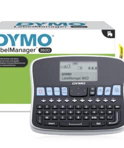 DYMO LabelManager desktoplabelmaker | 360D herlaadbare handheld labelmaker | AZERTY-toetsenbord | Gebruiksvriendelijke, Smart-One-Touch-toetsen en groot scherm | voor organisatie thuis en op kantoor