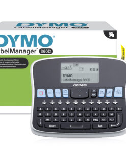 DYMO LabelManager desktoplabelmaker | 360D herlaadbare handheld labelmaker | AZERTY-toetsenbord | Gebruiksvriendelijke, Smart-One-Touch-toetsen en groot scherm | voor organisatie thuis en op kantoor