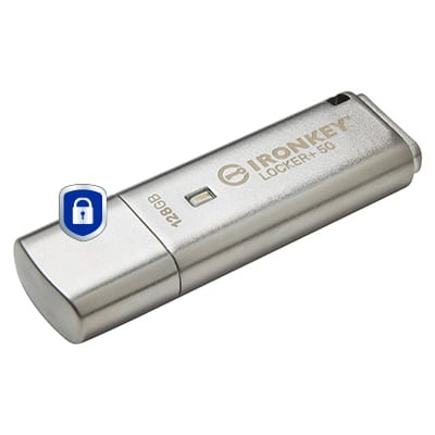 Kingston Technology IronKey 128GB IKLP50 AES USB, met 256-bits versleuteling - Afbeelding 2