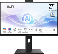 MSI Modern AM273QP AI 1UM-061EU Intel Core Ultra 5 125H 68,6 cm (27") 2560 x 1440 Pixels Alles-in-één-pc 16 GB DDR5-SDRAM 1 TB SSD Windows 11 Home Wi-Fi 6E (802.11ax) Zwart - Afbeelding 2