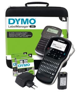 DYMO LabelManager 280 oplaadbare, draagbare labelmakerkit | QWERTZ-toetsenbord | met 2 rollen D1-labels en een draagkoffer - Afbeelding 2