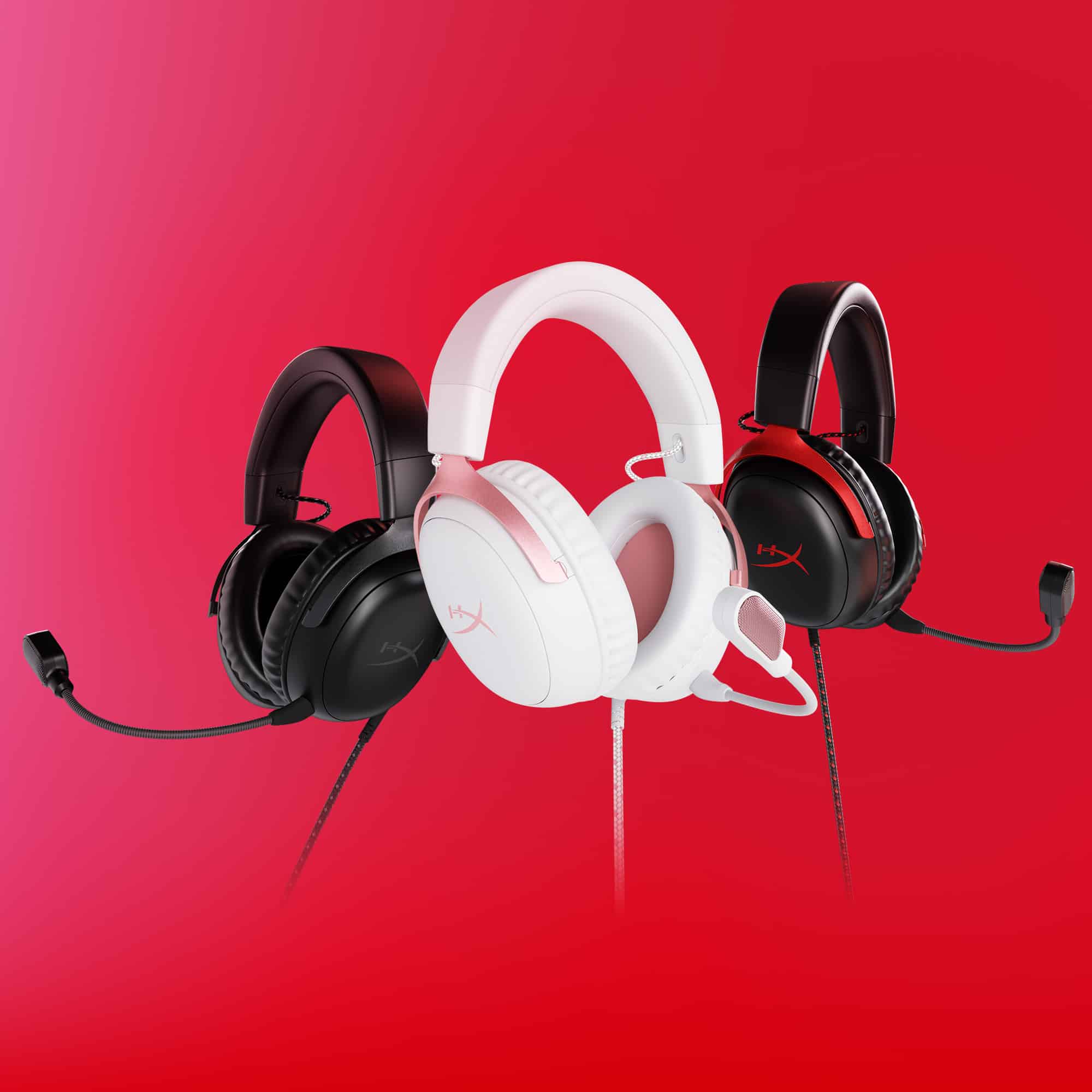 HyperX Cloud III - Gaming Headset (wit/roze) - Afbeelding 5
