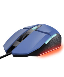 Trust GXT 109B Felox Gaming Muis – Gaming muis – PC gaming muis – Bedrade gaming muis – Instelbare DPI tot 6400 – Blauw