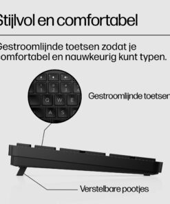 HP 450 programmeerbaar draadloos toetsenbord - Afbeelding 2