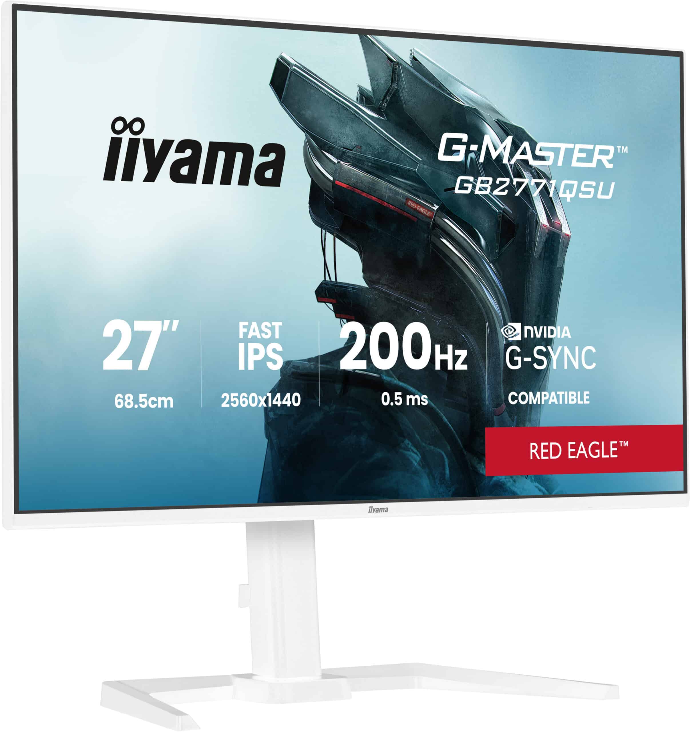 iiyama G-MASTER GB2771QSU-W1 computer monitor 68,6 cm (27") 2560 x 1440 Pixels Wide Quad HD Wit - Afbeelding 4