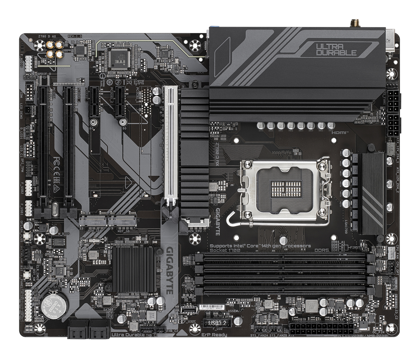 GIGABYTE Z790 D AX moederbord Intel Z790 Express LGA 1700 ATX - Afbeelding 4