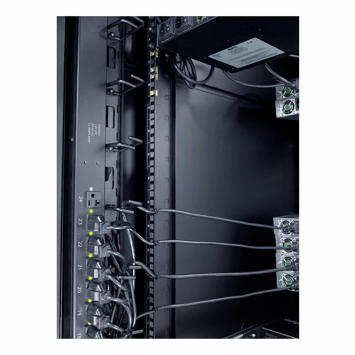 APC Verticale kabelorganizer, 8 kabelringen, nul U - Afbeelding 6