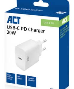 ACT Compacte USB-C Lader 20W voor snel opladen - Afbeelding 5