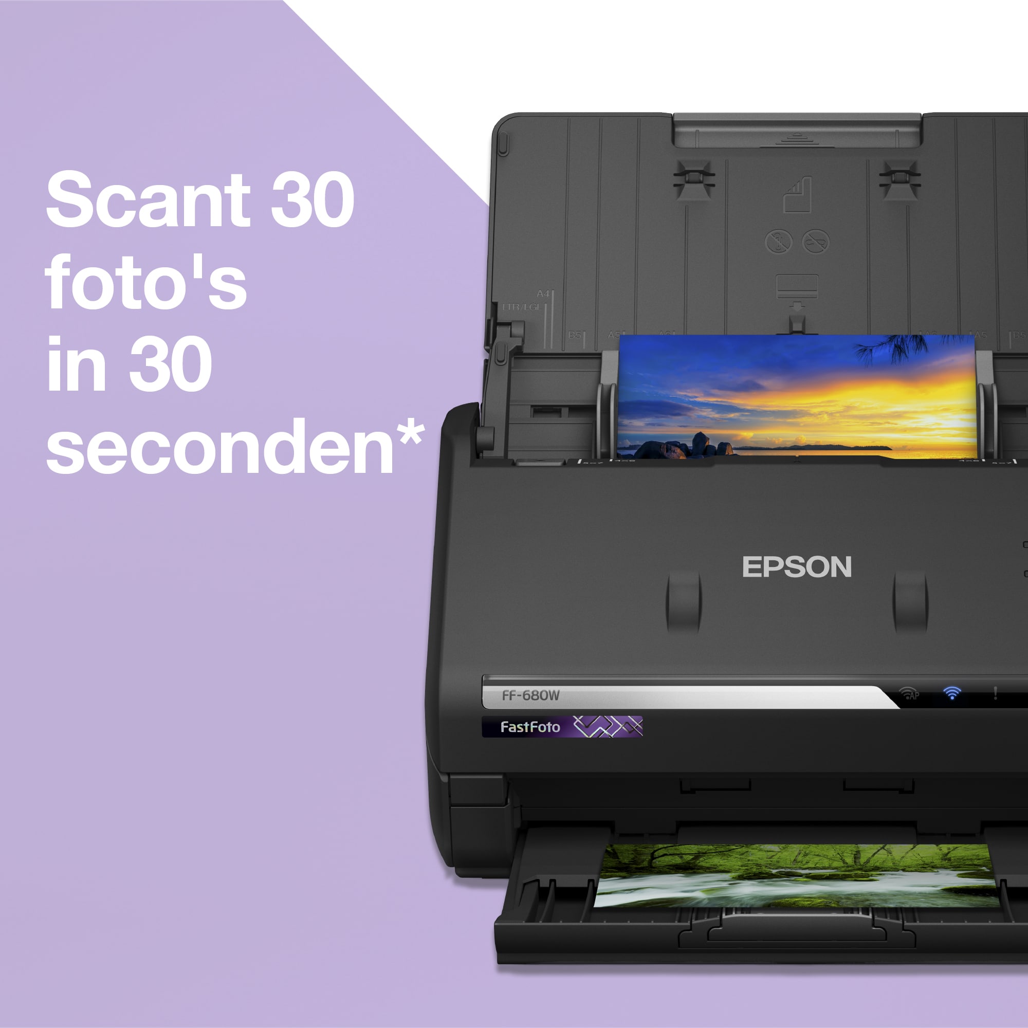 Epson FastFoto FF-680W snelle A4-fotoscanner met automatische invoer en Wi-Fi-connectiviteit - Afbeelding 3