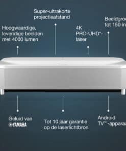Epson EH-LS800W 4K PRO-UHD smart laserprojector, 4000 lumen, scherm van maximaal 150 inch - Afbeelding 3