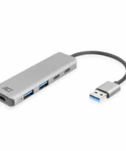 ACT USB-A hub 3.0, 2x USB-A, 2x USB-C