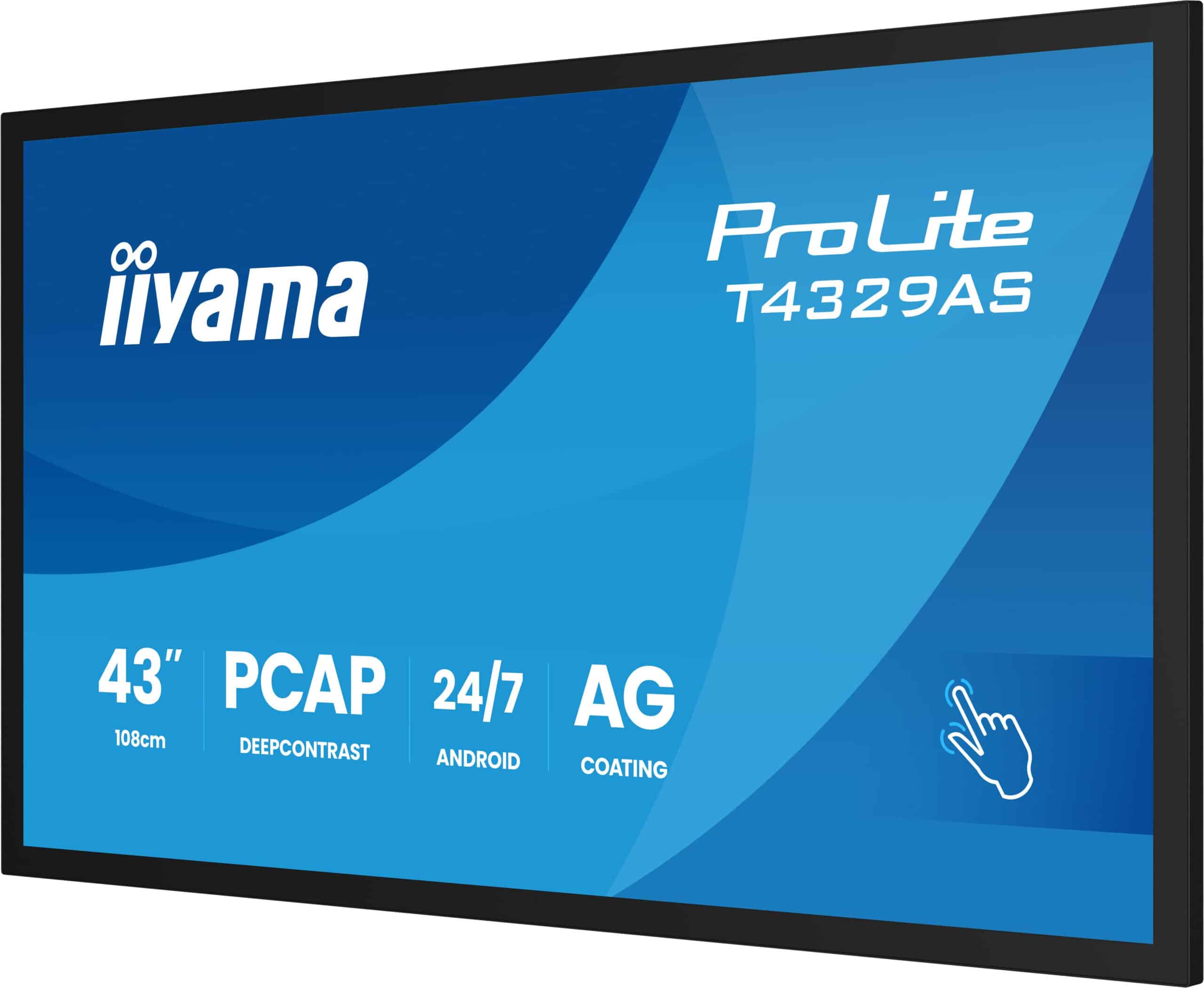 iiyama T4329AS-B1AG computer monitor 108 cm (42.5") 3840 x 2160 Pixels 4K Ultra HD LED Touchscreen Zwart - Afbeelding 8