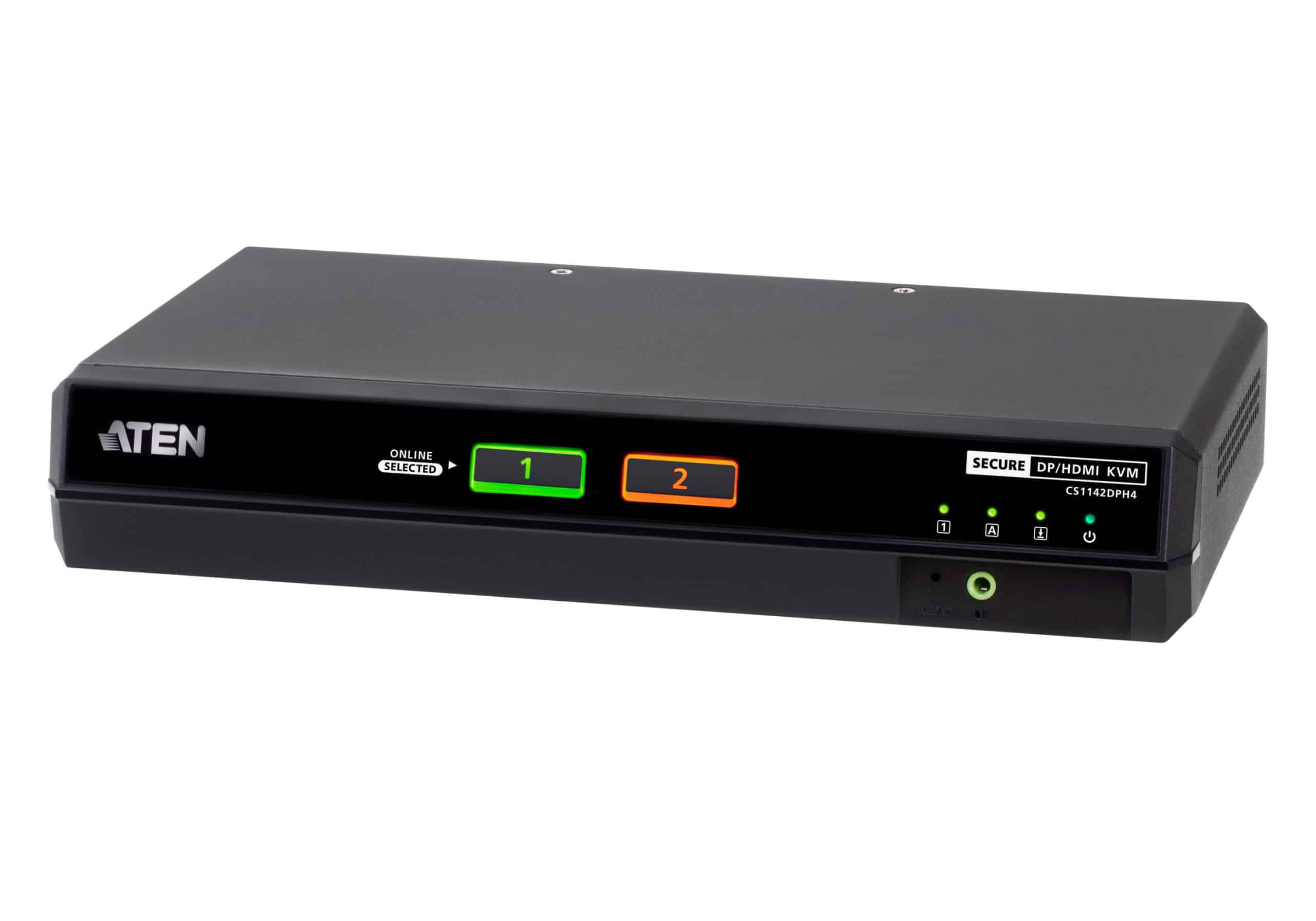 ATEN 2-poorts USB 5K DisplayPort/HDMI universele beveiligde Secure KVM Schakelaars voor twee displays (PSD PP v4.0-compatibel)