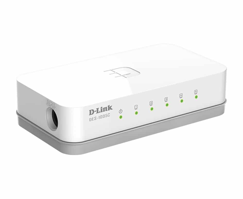 D-Link ES-1005C/E Unmanaged Fast Ethernet (10/100) Desktop Wit - Afbeelding 2