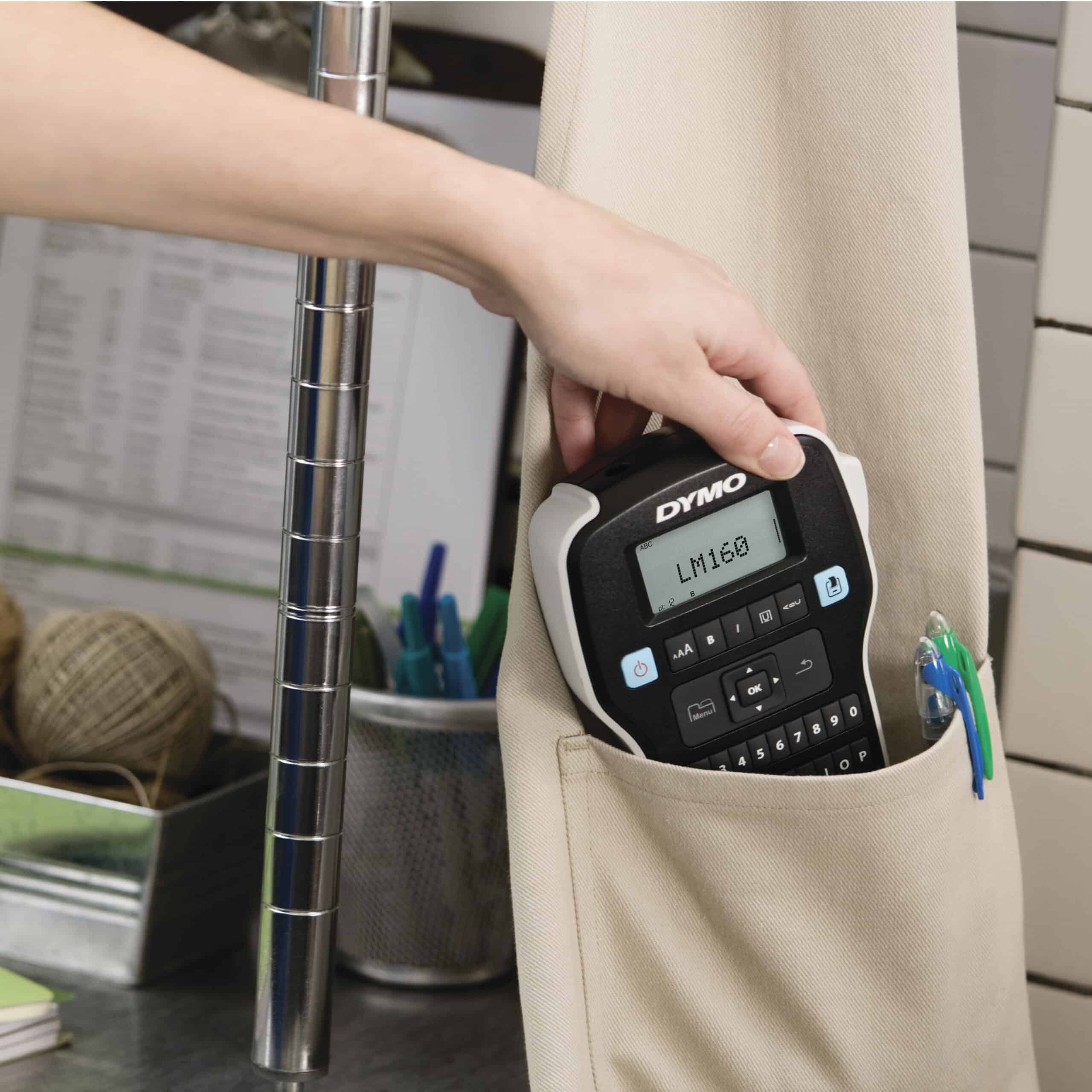 DYMO LabelManager 160 Labelmaker startpakket | Handheld Labelprinter | met 3 rollen D1 etiketten QWERTY-toetsenbord | Ideaal voor kantoor of thuis - Afbeelding 5
