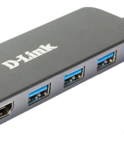 D-Link 5-in-1 USB-C Hub met HDMI/stroomvoorziening DUB-2333