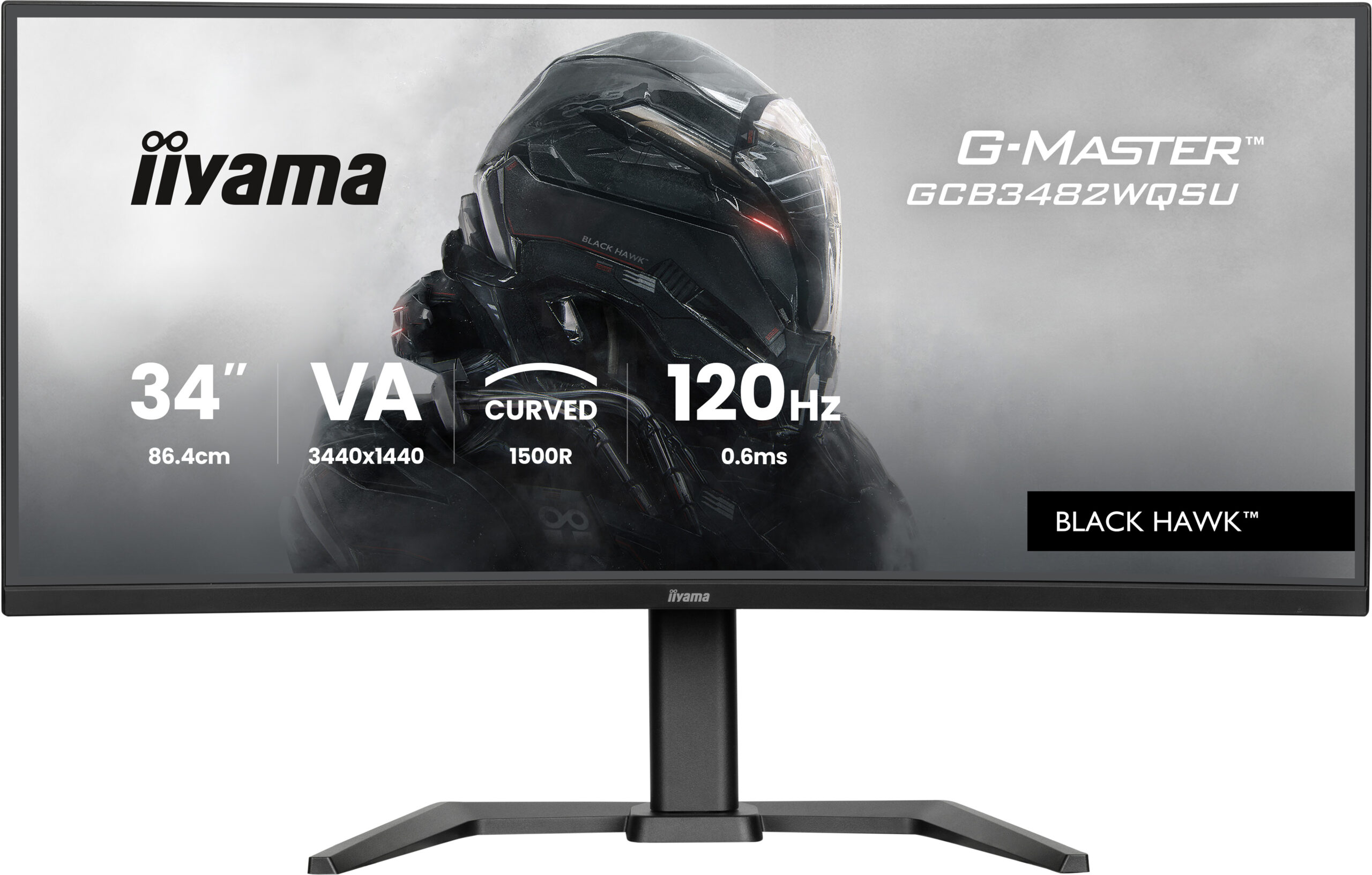 iiyama GCB3482WQSU-B1 computer monitor 86,4 cm (34") 3440 x 1440 Pixels UltraWide Quad HD LED Zwart - Afbeelding 2