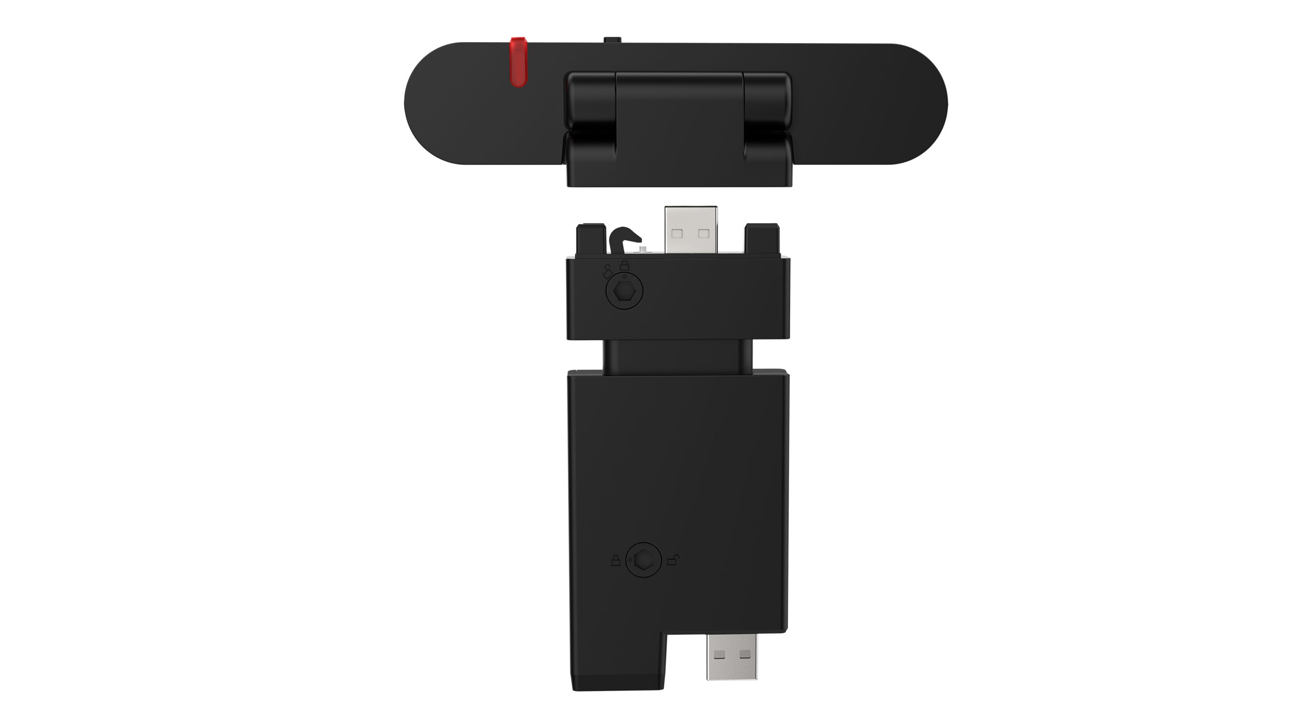 Lenovo ThinkVision MC60 (S) webcam 1920 x 1080 Pixels USB 2.0 Zwart - Afbeelding 4