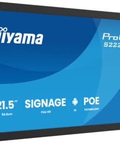 iiyama ProLite S2225AS-B1P Digitale signage flatscreen 54,6 cm (21.5") LCD Wifi 500 cd/m² Full HD Zwart Type processor Android 24/7 Monitor