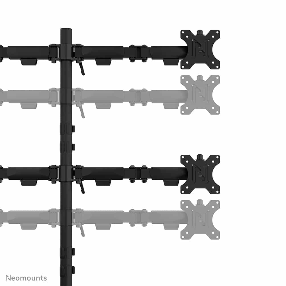 Neomounts DS60-600BL2-2 Quadruple monitorarm voor vier schermen 10-32" - Afbeelding 7