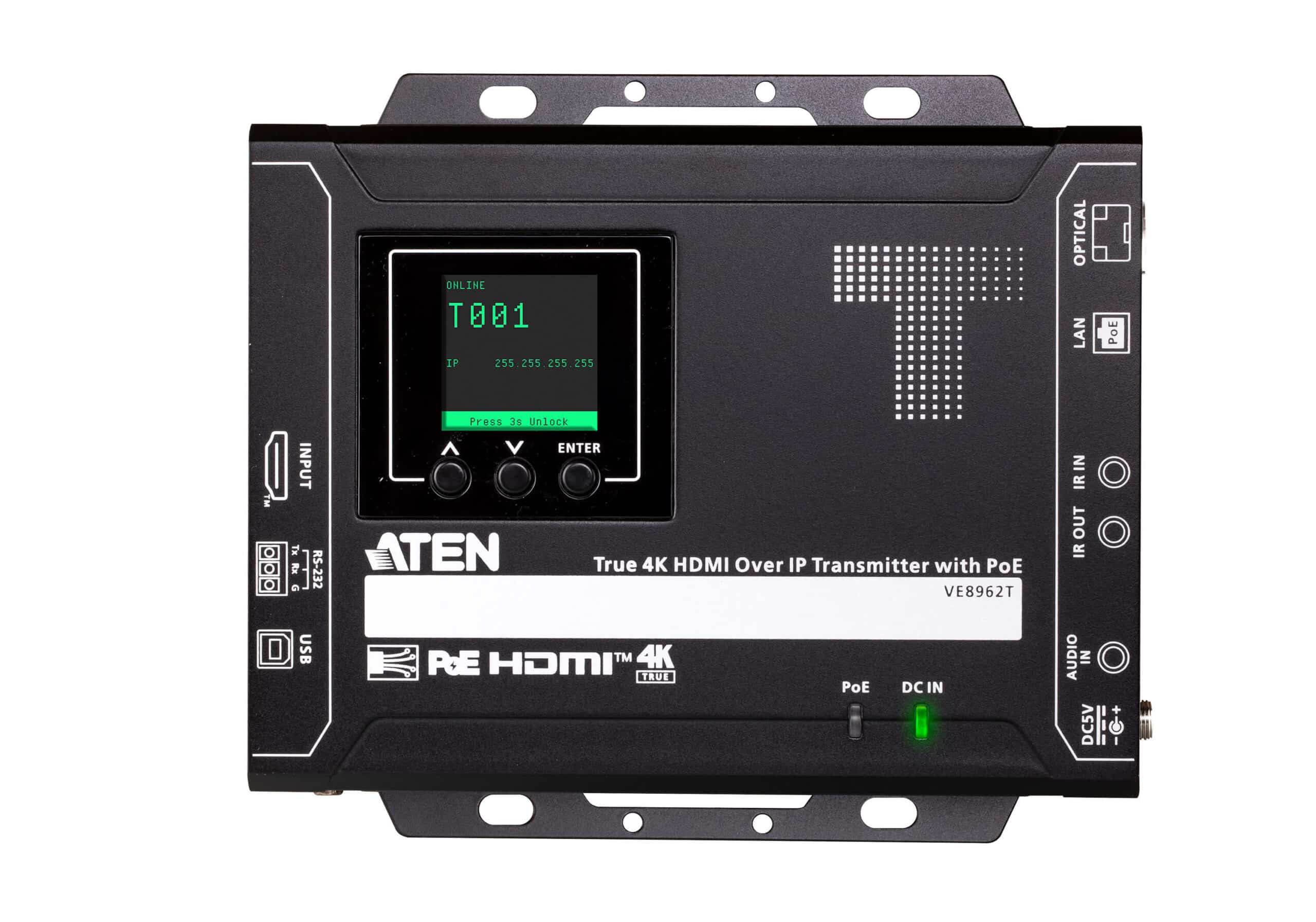 ATEN Echte True 4K HDMI over IP-zender met PoE - Afbeelding 4