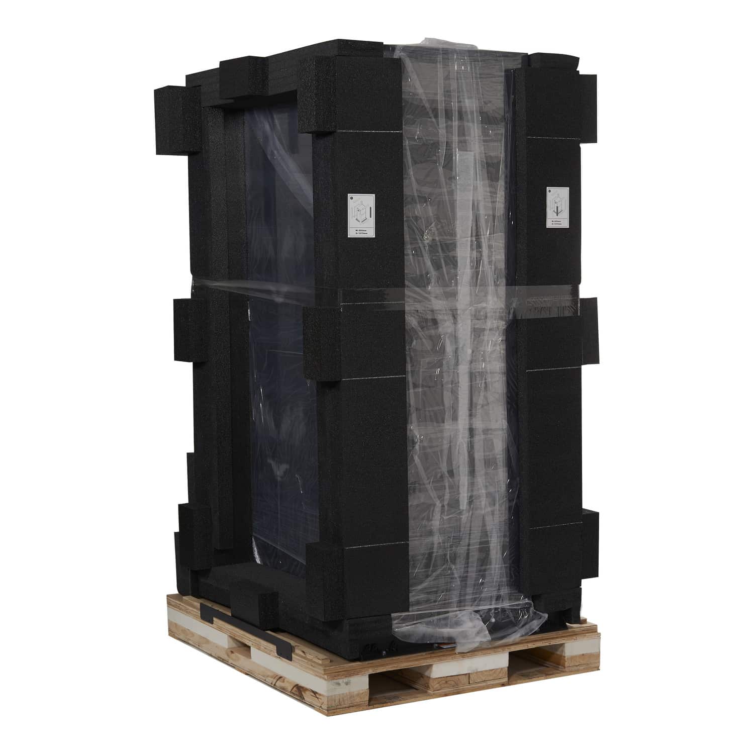 APC NetShelter SX 42U 750mm brede x 1070mm diepe behuizing met zijden, zwart - 907 kg Schokbestendige verpakking - Afbeelding 6