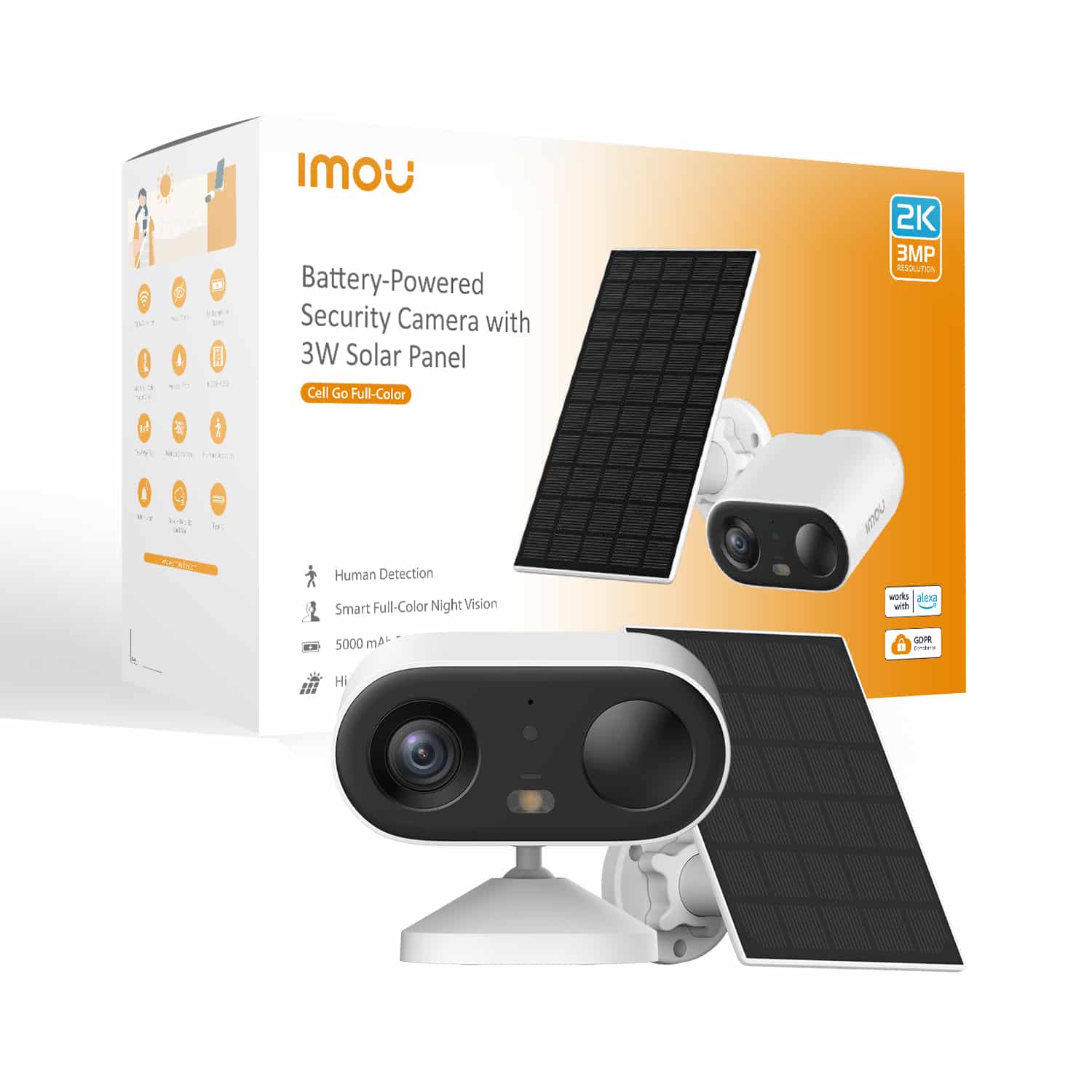 Imou Cell Go Full color Kit Bullet IP-beveiligingscamera Buiten 2304 x 1296 Pixels Plafond/muur