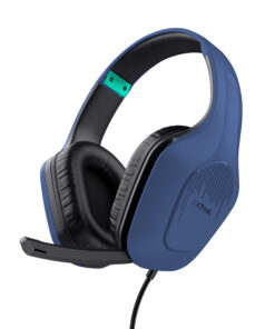 Trust GXT 415B Zirox Gaming Headset - Bedrade gaming koptelefoon – Opklapbare microfoon – 50 mm drivers – Blauw