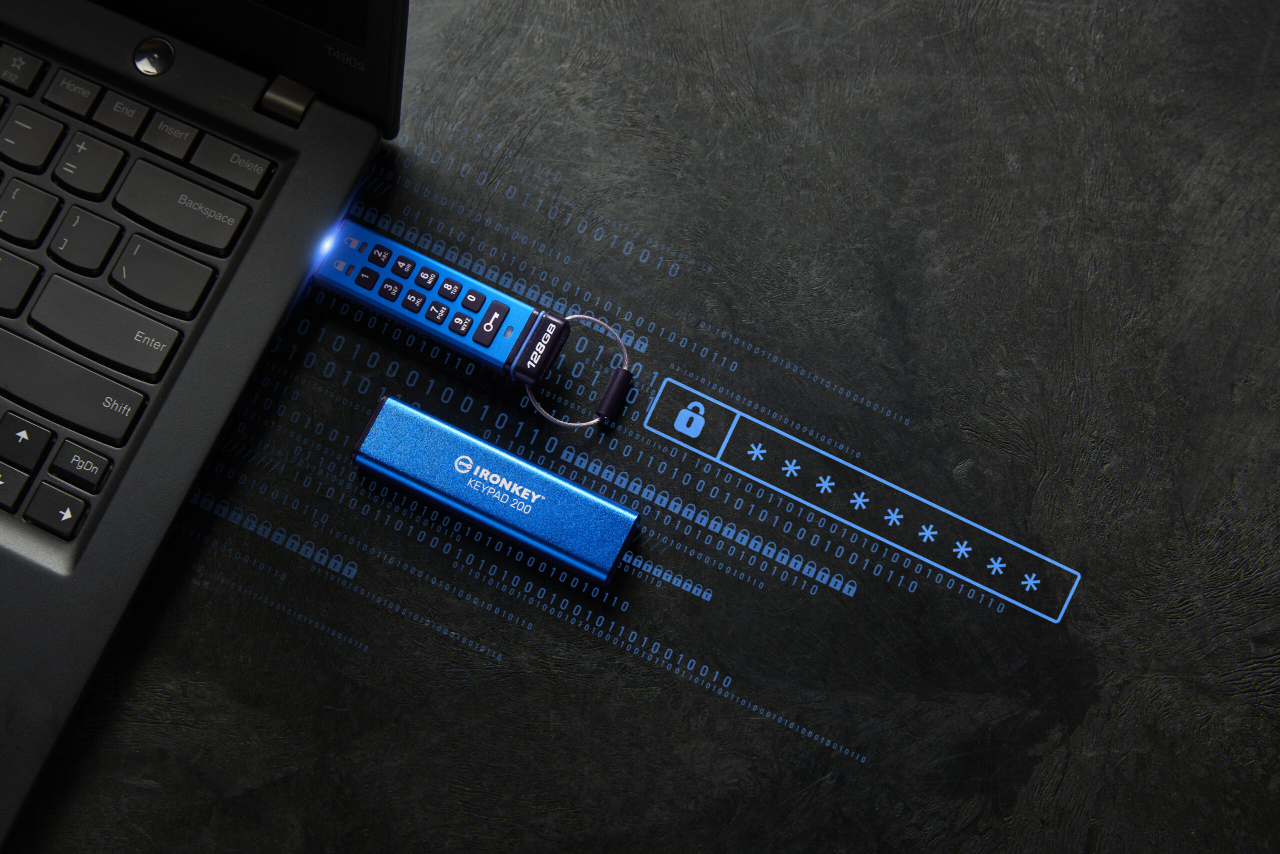 Kingston Technology IronKey 128GB Keypad 200, FIPS 140-3 Lvl 3 AES-256 versleuteld - Afbeelding 6