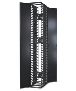 APC Sterke verticale kabelgeleider voor racks met 2 en 4 staanders, hoogte 231 cm x breedte 30,5 cm, dubbelzijdig met deuren - Afbeelding 5