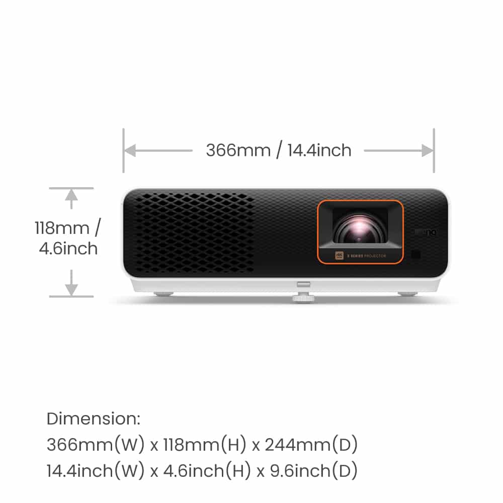 BenQ X500i Projector met korte projectieafstand 2200 ANSI lumens DLP UHD 4K (3840x2160) Zwart, Wit - Afbeelding 7