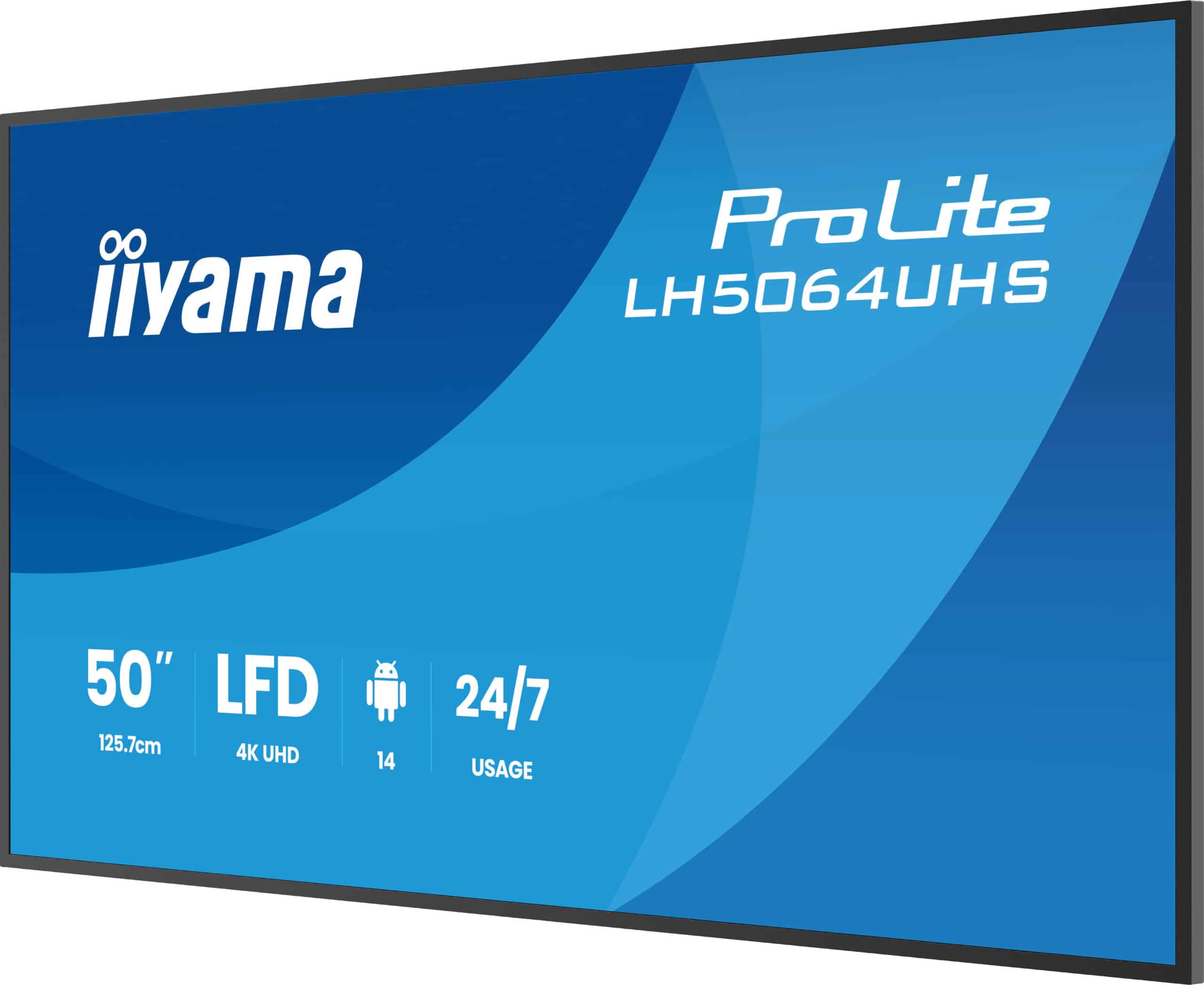 iiyama LH5064UHS-B1AG beeldkrant Digitale signage flatscreen 127 cm (50") Wifi 500 cd/m² 4K Ultra HD Zwart Type processor Android 24/7 - Afbeelding 6
