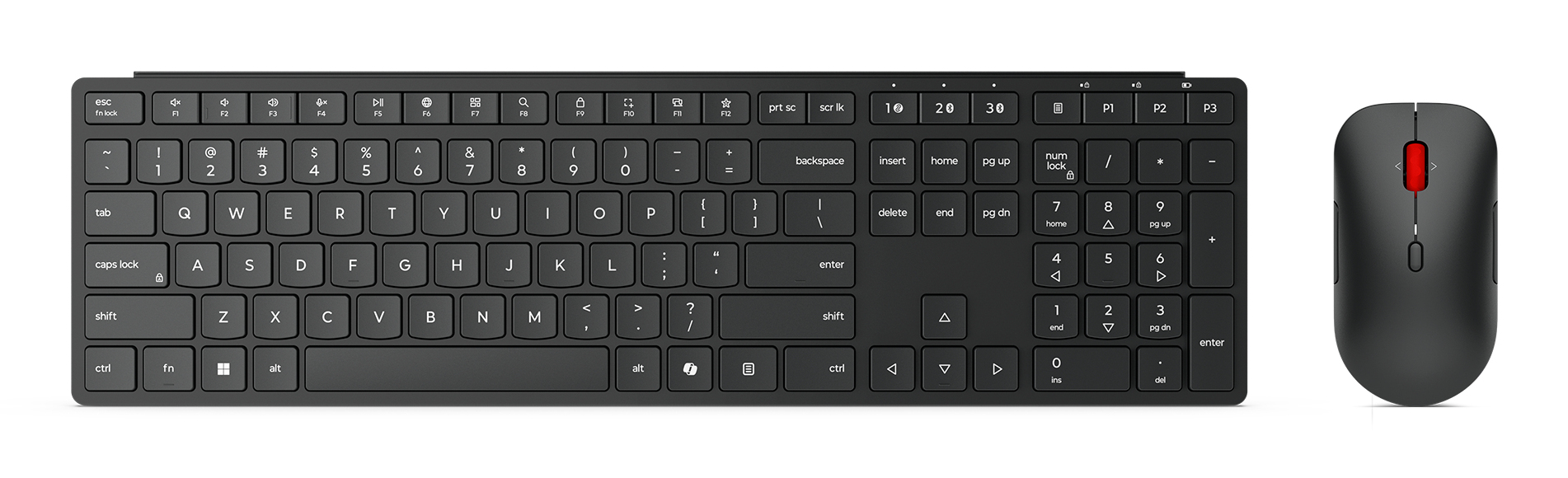 Lenovo 4X31S04814 toetsenbord Inclusief muis Kantoor RF-draadloos + Bluetooth Belgisch Zwart