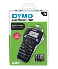 DYMO LabelManager 160 Labelmaker startpakket | Handheld Labelprinter | met 3 rollen D1 etiketten QWERTY-toetsenbord | Ideaal voor kantoor of thuis - Afbeelding 8