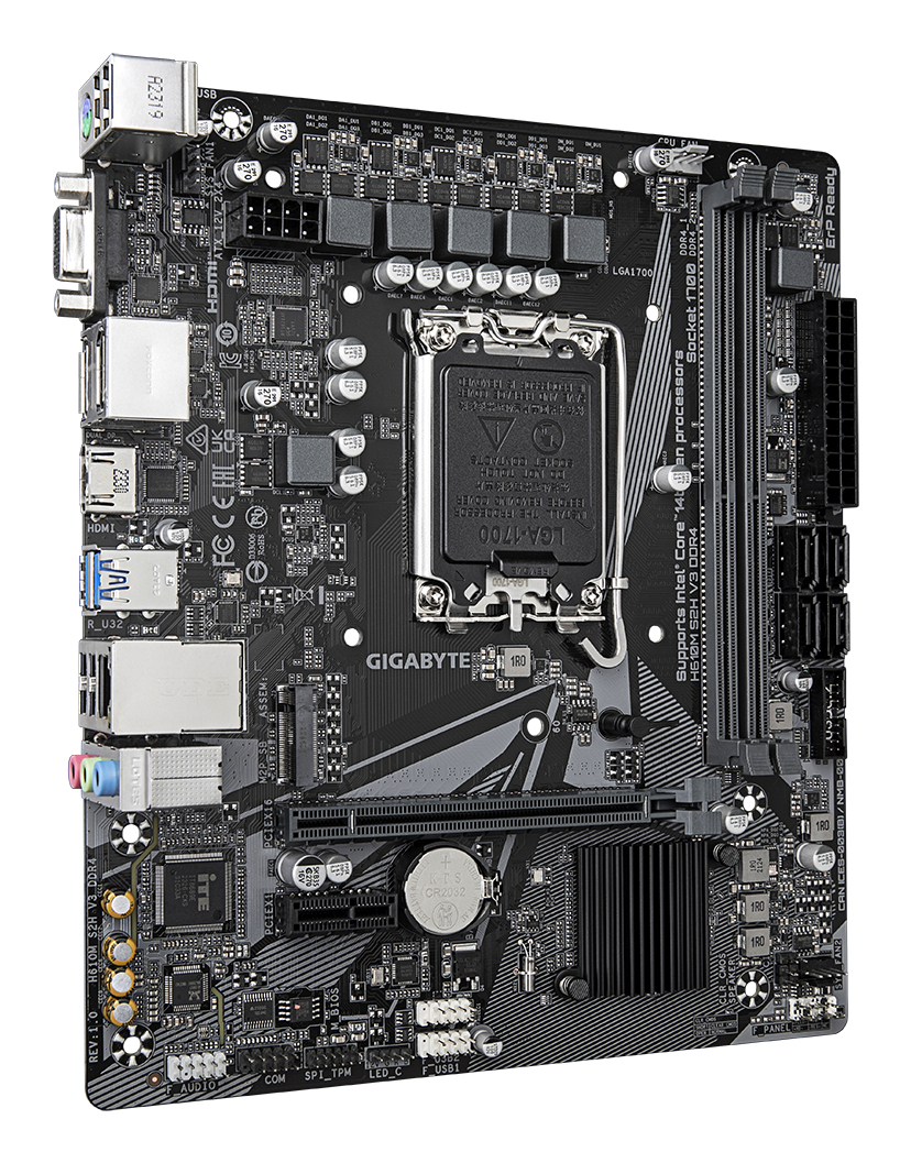 GIGABYTE H610M S2H V3 DDR4 moederbord Intel H610 Express LGA 1700 micro ATX - Afbeelding 3