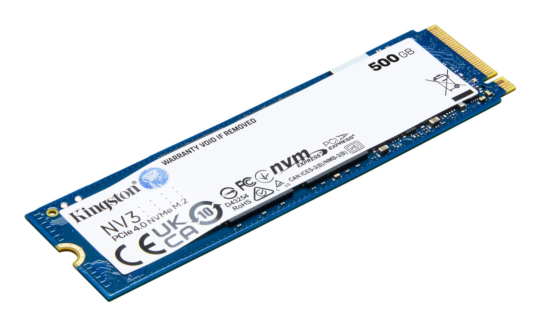 Kingston SNV3S/500G 500G NV3 NVMe SSD, 500 GB, M.2 2280 NVMe, 5000 MB/s