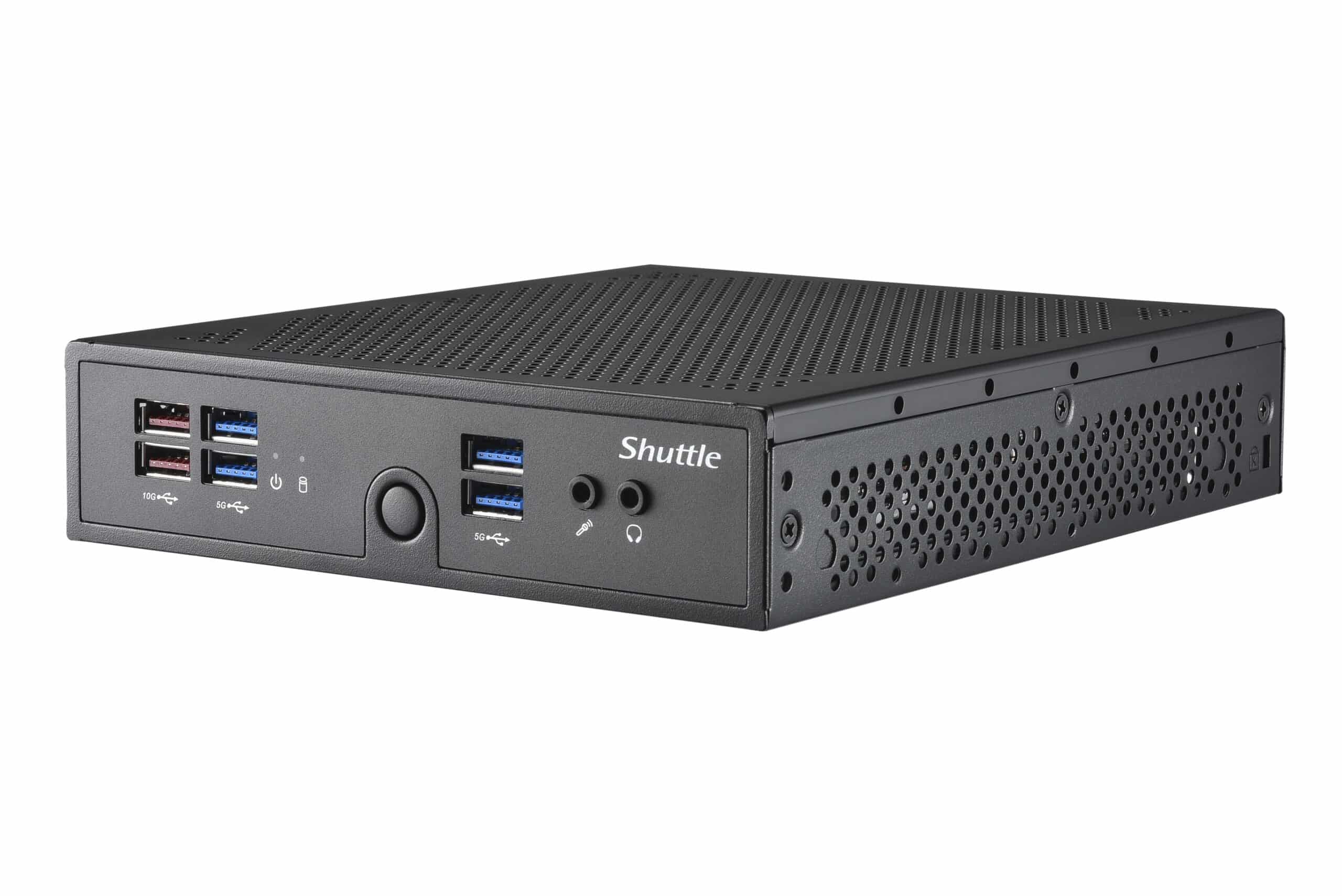 Shuttle XPC slim Barebone DS50U, Intel Celeron 7305, 2x LAN (1x 2.5Gbit,1x 1Gbit), 1xCOM,1xHDMI,1xDP, 1x VGA, ventilatorloos, 24/7 permanent gebruik - Afbeelding 5